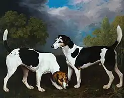 A Couple of Foxhounds (1792), oil on canvas, 127 x 101.6&nbsp;cm., Tate Britain