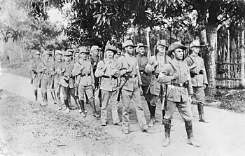 Image 9A platoon of German Reservists in German New Guinea after the outbreak of war.