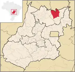Location in Goiás state