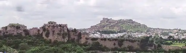 View of the Golconda fort