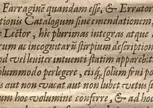 Granjon's Ascendonica italic in a book.