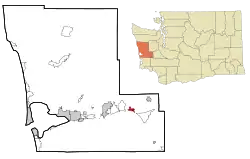 Location of Elma, Washington