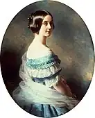 Baroness Hélène Mallet de Chalmassy née Bartholdy,wife of Alphonse,by Winterhalter, 1851