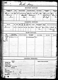 Henry Smith in Register of Johnson City TN Soldiers Home, 1903