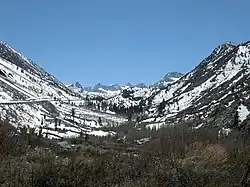 California State Highway 168, heading up Bishop Creek
