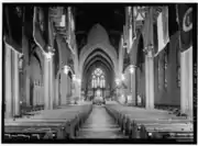 Interior of the Episcopal Cathedral of St. Paul, Buffalo, New York, 1888–89.