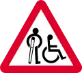 Disabled persons ahead