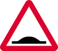 Road hump ahead