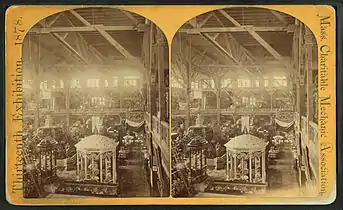 13th MCMA exhibit, Park Square, 1878