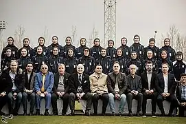 Iran women's team before the 2022 AFC Women's Asian Cup