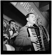 Joe Mooney (right) and Andy Fitzgerald, New York, c. October 1946 Photograph by William P. Gottlieb