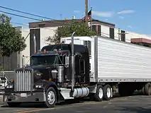 A Kenworth W900 in California, US