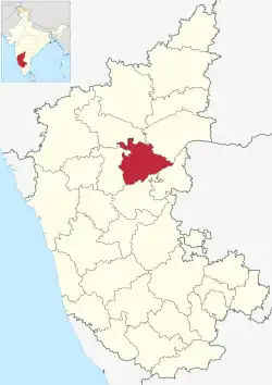 Location in Karnataka =