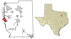 Location of Combine in Kaufman County, Texas