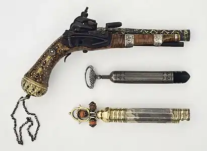 Flintlock pistol, 17th century