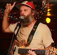 Kyle Field performing as Little Wings in West Philadelphia, 2017.