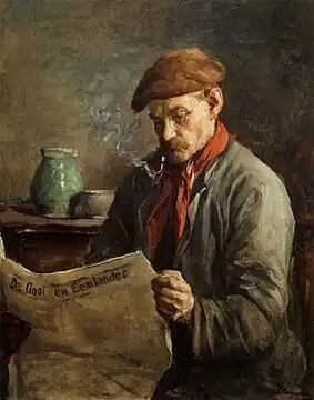 Man Reading the Eemlander&nbsp;[nl]