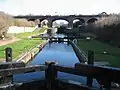 Last lock on Leeds and Liverpool Canal, links canal to Stanley Dock(1840s; Grade II)