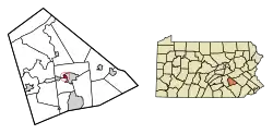 Location of West Lebanon Township, Pennsylvania