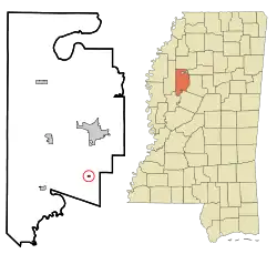 Location of Sidon, Mississippi