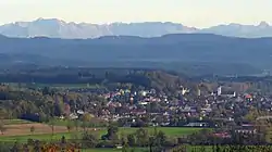 Leutkirch im Allgäu seen from the north