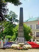 The Liancourt memorial, outside City Hall.