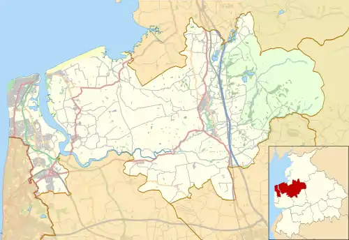 Preesall is located in the Borough of Wyre