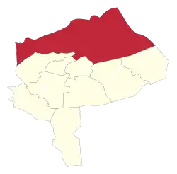Location of Ardakan County in Yazd province