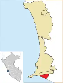 Location of La Perla in the Constitutional Province of Callao