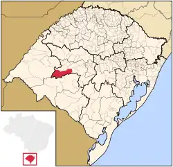 Location within Rio Grande do Sul