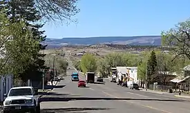 Looking south along Main Street