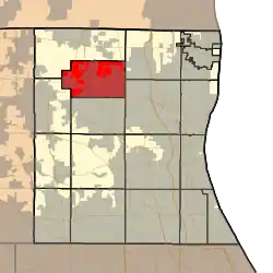 Location in Lake County