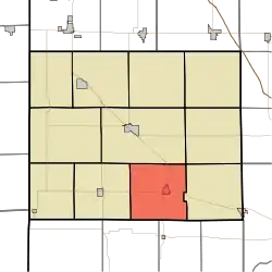 Location of Oak Grove Township in Benton County