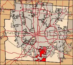 Location of Hamilton Township in Franklin County