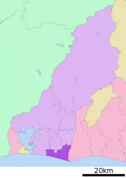 Location of Minami-ku in Shizuoka