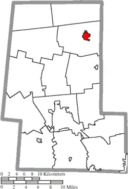 Location of Richwood in Union County