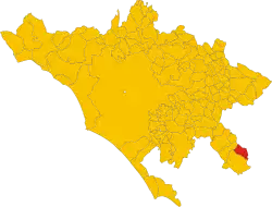 Gorga within the Metropolitan City of Rome