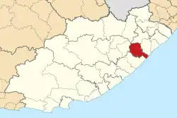Location in the Eastern Cape