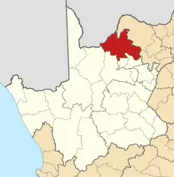 Location in the Northern Cape