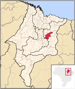 Location in Maranhão state