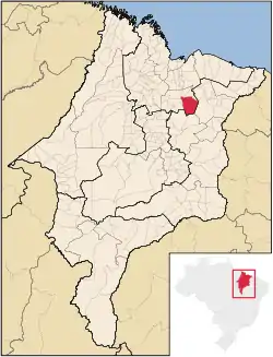 Location in Maranhão state