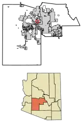 Location in Maricopa County, Arizona