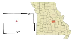 Location of Vienna, Missouri