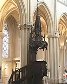 Pulpit inside the Église Saint-Vincent-de-Paul