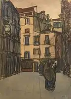 Maxime Dethomas: original planche No.4, Henri de Régnier's Esquisses Vénitiennes (1906).