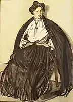 Maxime Dethomas: original planche No.5, Henri de Régnier's Esquisses Vénitiennes (1906).