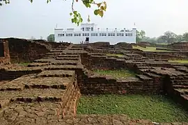 Mayadevi Temple and ruins of ancient monasteries