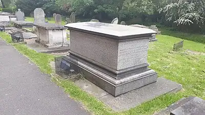 Webster's grave
