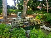 Menotomy Hunter fountain and grounds, Arlington, Massachusetts, 1911.