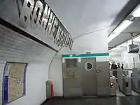 Line 8 ticket hall at Bonne Nouvelle